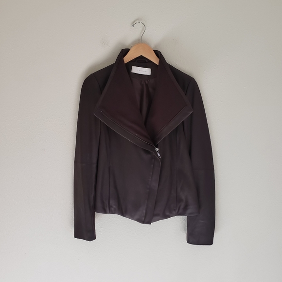 T Tahari Jackets & Blazers - T Tahari Drape Moto Jacket